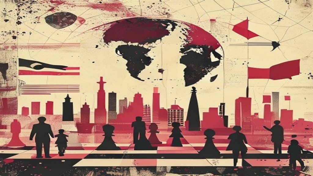 Ilustração editorial: Terremoto de magnitude 7,5 atinge Venezuela e derruba prédios