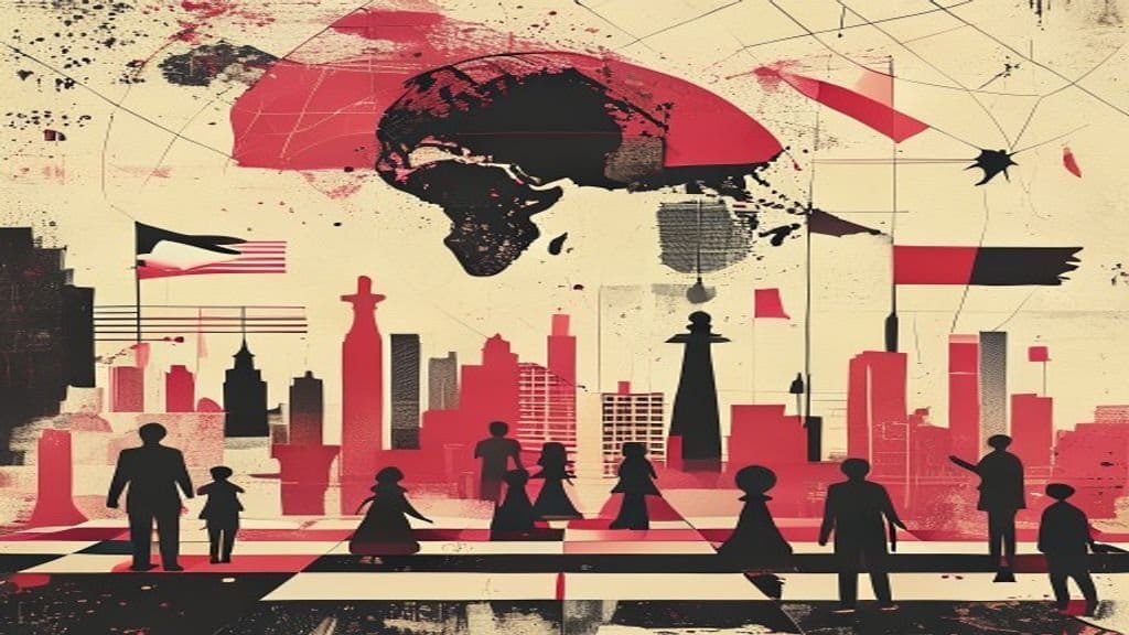 Ilustração editorial: Terremotos causam colapso de prédios em Caracas