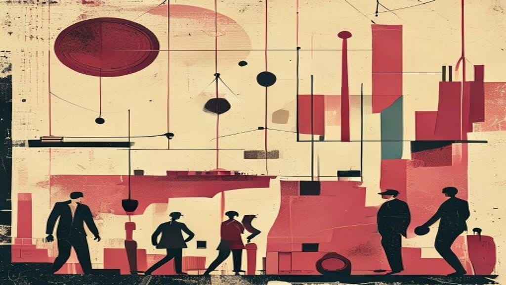 Ilustração editorial: Trabalhador brasileiro relata estagnação na carreira