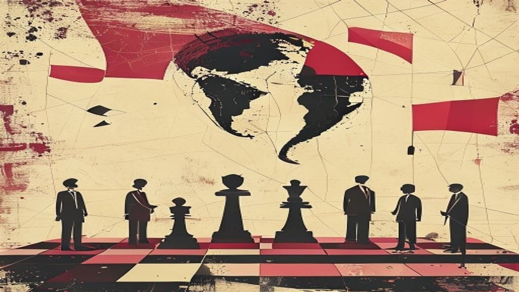 Ilustração editorial: Colômbia elege candidato de direita e isola Brasil à esquerda