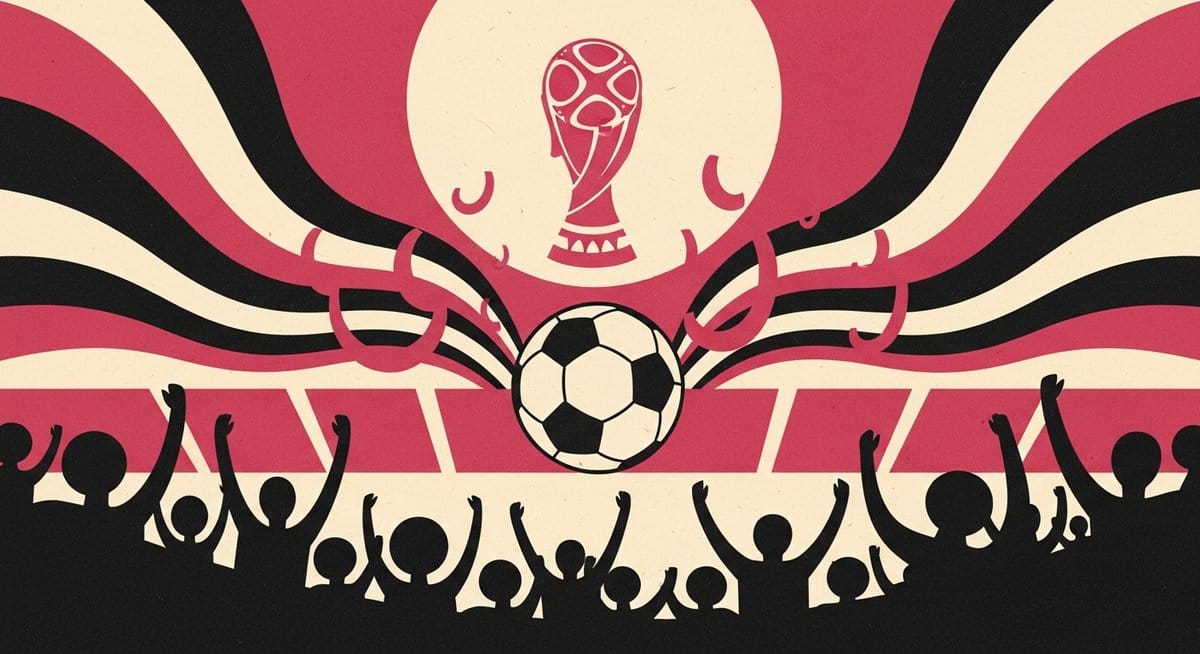 Ilustração editorial: Wilton Pereira Sampaio arbitra abertura da Copa do Mundo de 2026