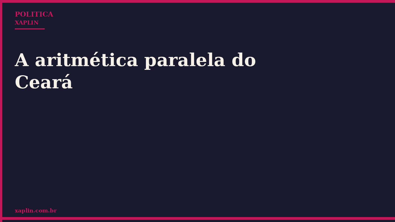 A aritmética paralela do Ceará