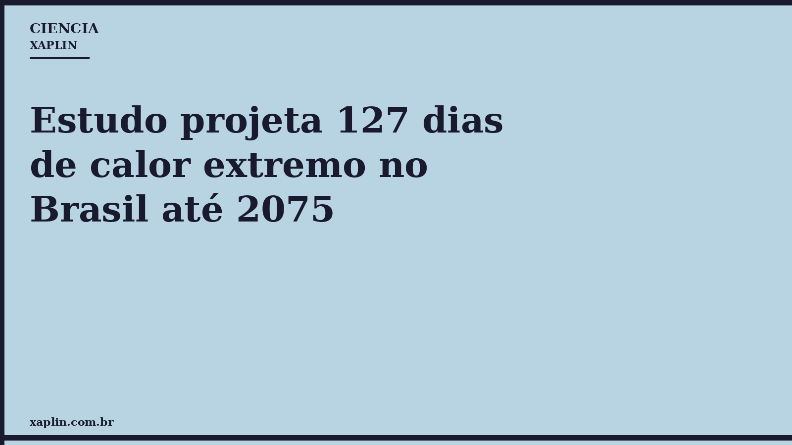 Estudo projeta 127 dias de calor extremo no Brasil até 2075