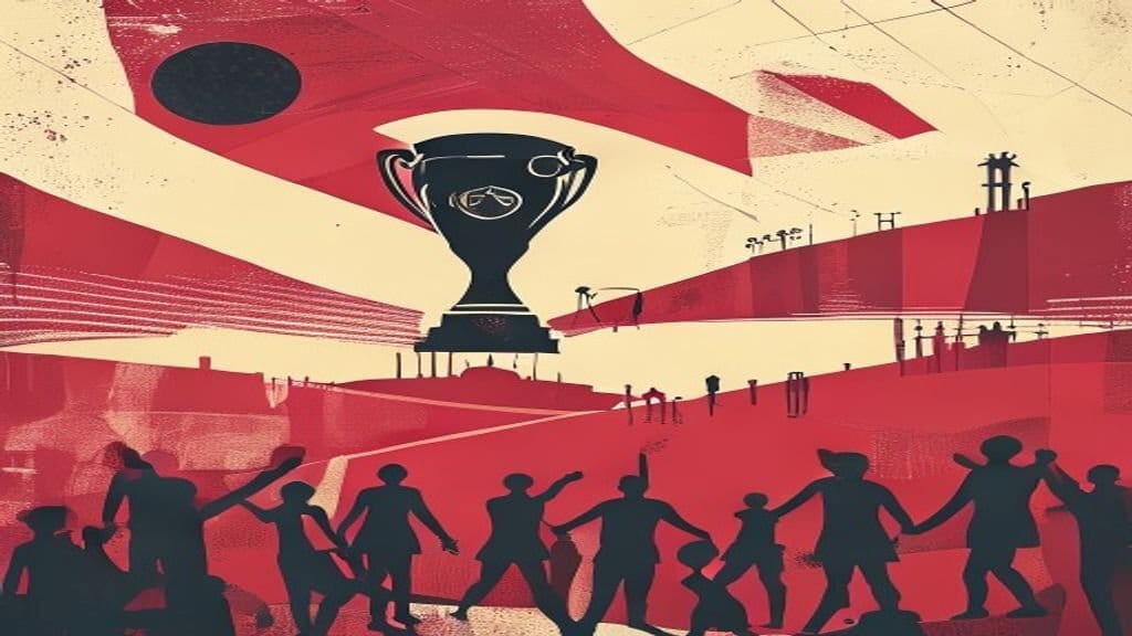 Ilustração editorial: Álvarez marca na Copa e é disputado por Real Madrid, Barcelona e PSG