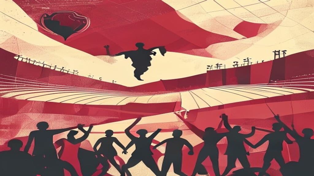 Ilustração editorial: Argentina avança à semifinal da Copa de 2026 com vitória invicta