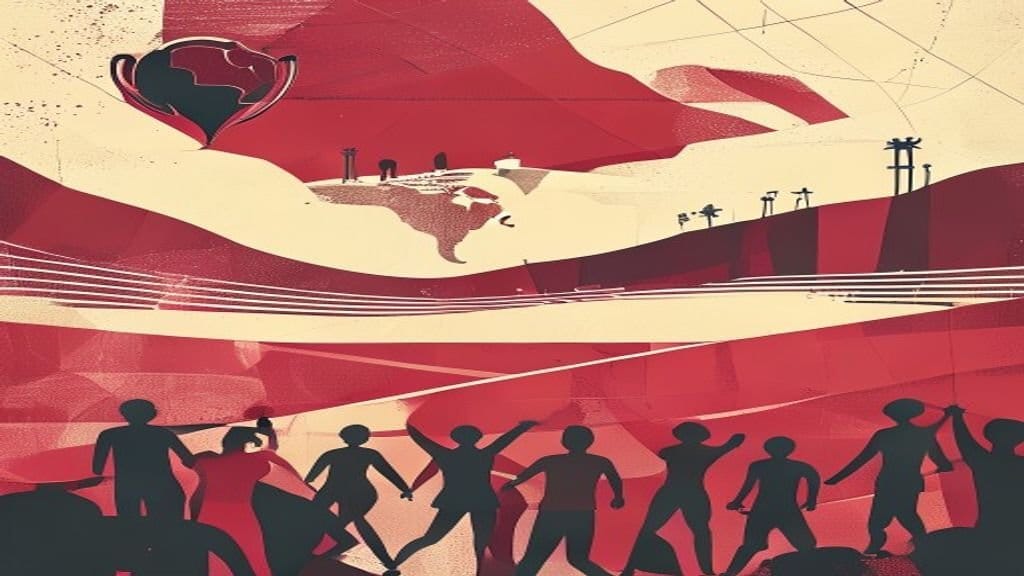 Ilustração editorial: Brasil enfrenta Noruega nas oitavas da Copa do Mundo 2026