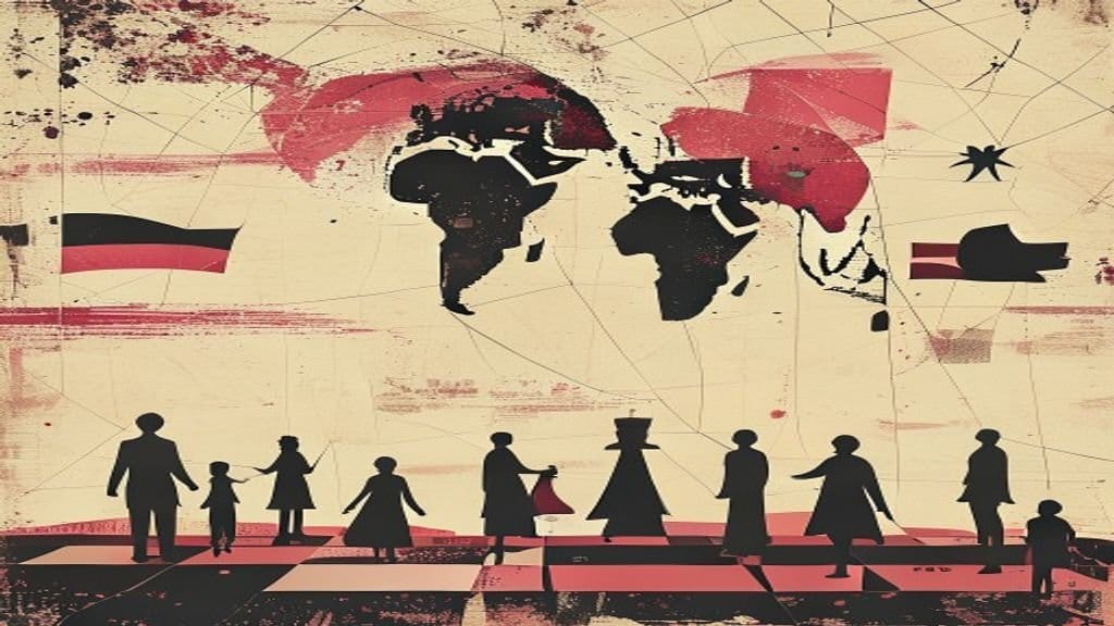 Ilustração editorial: Calor extremo na África afeta dromedários e causa mortandade