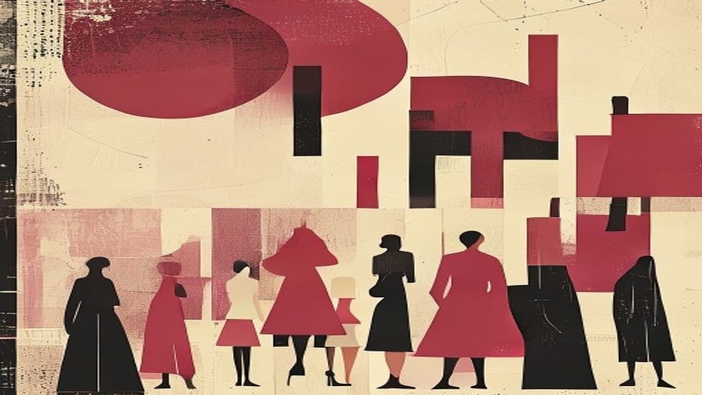 Ilustração editorial: Cinquenta mulheres relatam coerção sexual no Reino Unido