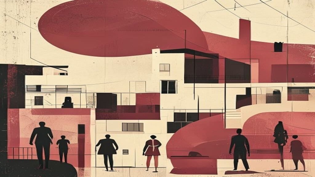 Ilustração editorial: Cratera em obra da Sabesp interdita três casas em Osasco