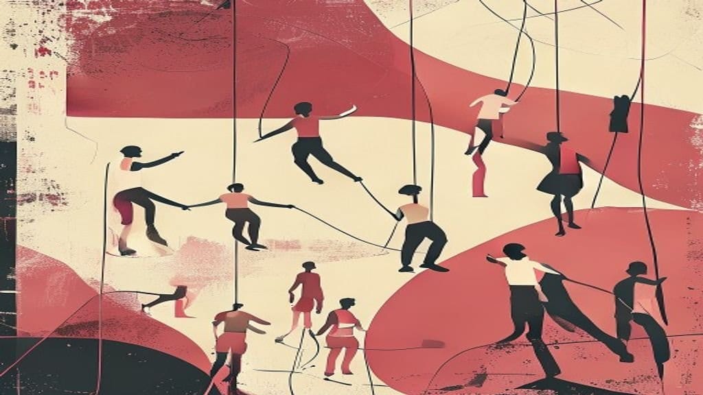 Ilustração editorial: Criança sofreu acidente com equipe de rope jump 3 meses antes