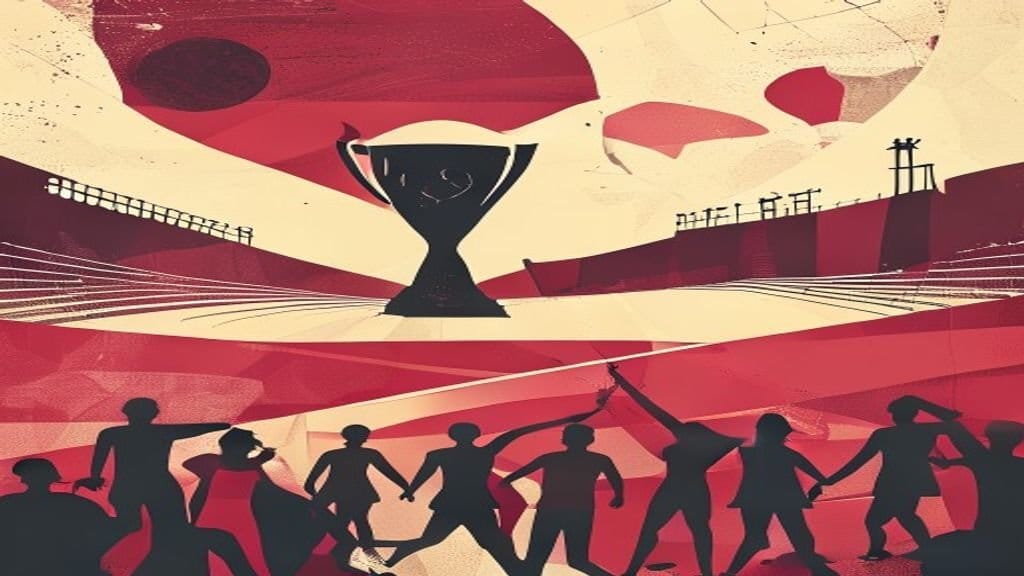 Ilustração editorial: Espanha vence Áustria por 3 a 0 na segunda fase da Copa de 2026