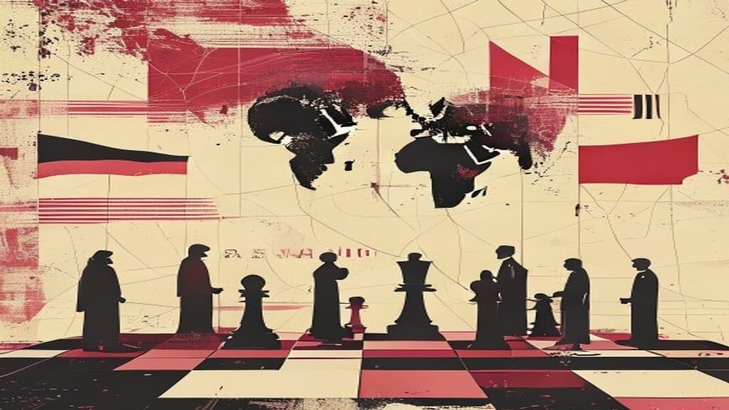 Ilustração editorial: EUA e Arábia Saudita firmam acordo nuclear pacífico