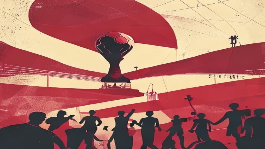 Ilustração editorial: Flaco López é o único jogador do Brasileirão nas quartas da Copa
