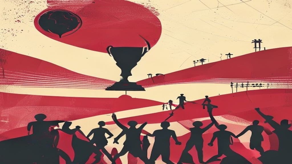 Ilustração editorial: Flamengo goleia Chapecoense por 4 a 0 no retorno do Brasileirão