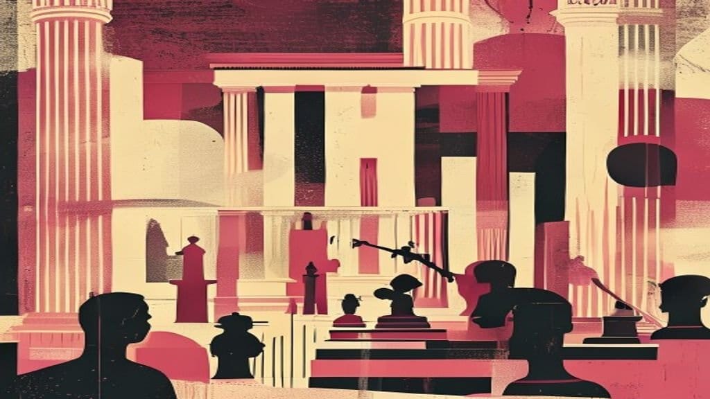 Ilustração editorial: Flávio pede cancelamento de tarifas dos EUA em audiência em Washington
