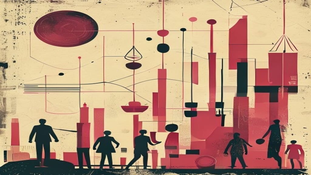 Ilustração editorial: FMI reduz crescimento global a 3% mas melhora previsão para Brasil