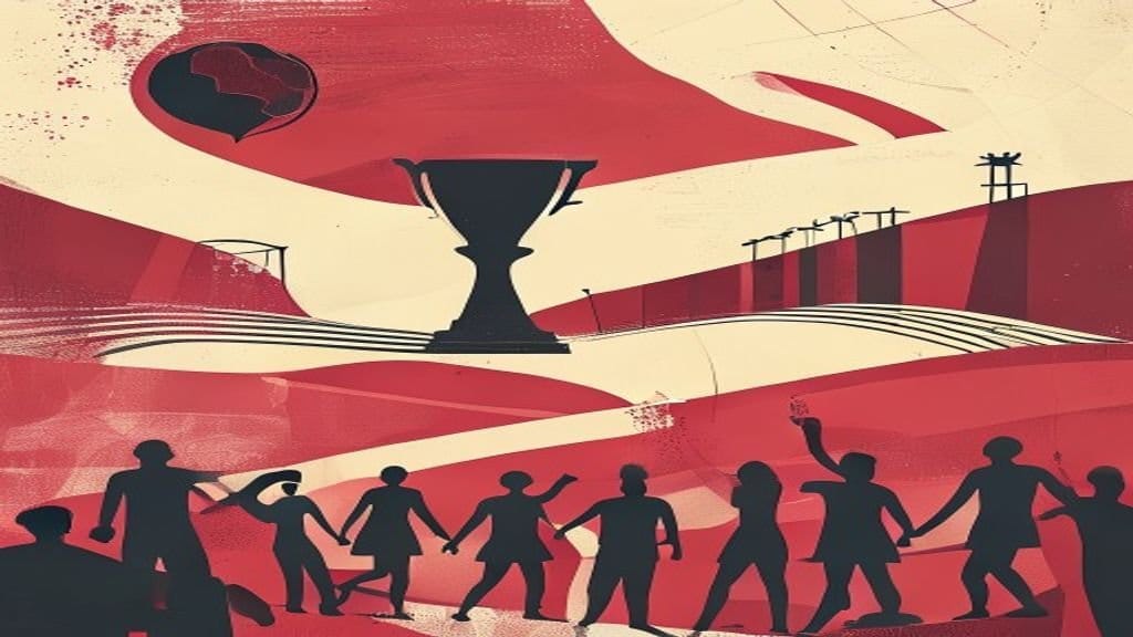 Ilustração editorial: França avança à semifinal e iguala recordes históricos na Copa de 2026