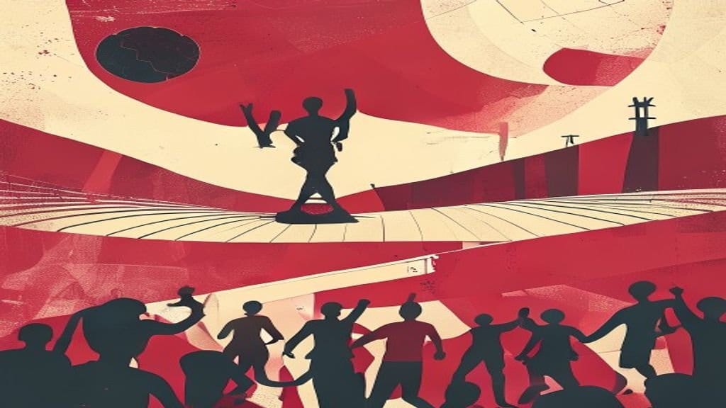 Ilustração editorial: França bate Paraguai com gol de Mbappé e avança na Copa