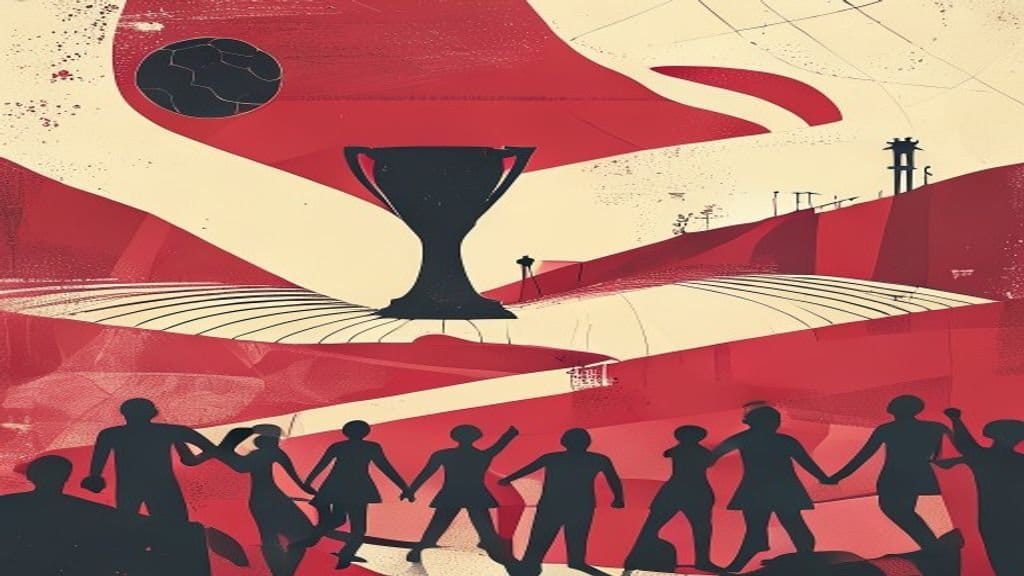 Ilustração editorial: França e Espanha abrem semifinais da Copa de 2026 nesta terça