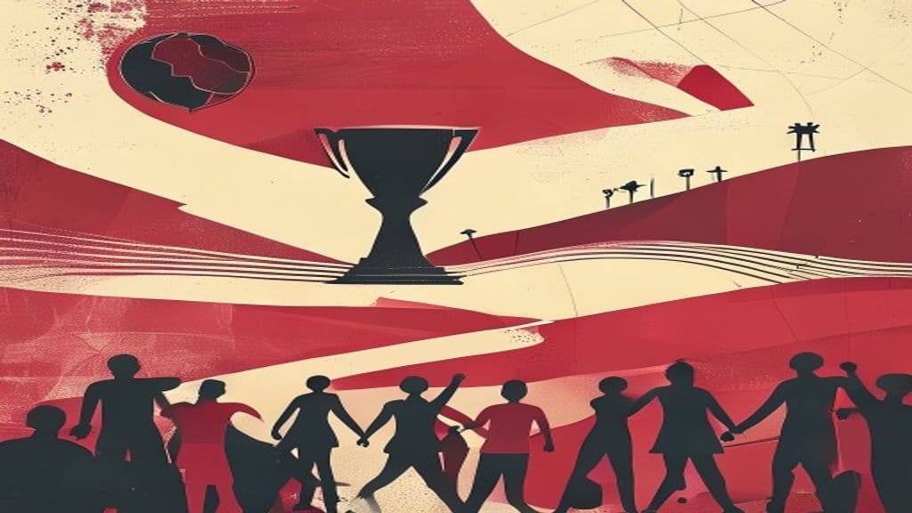 Ilustração editorial: França e Marrocos abrem quartas de final da Copa de 2026