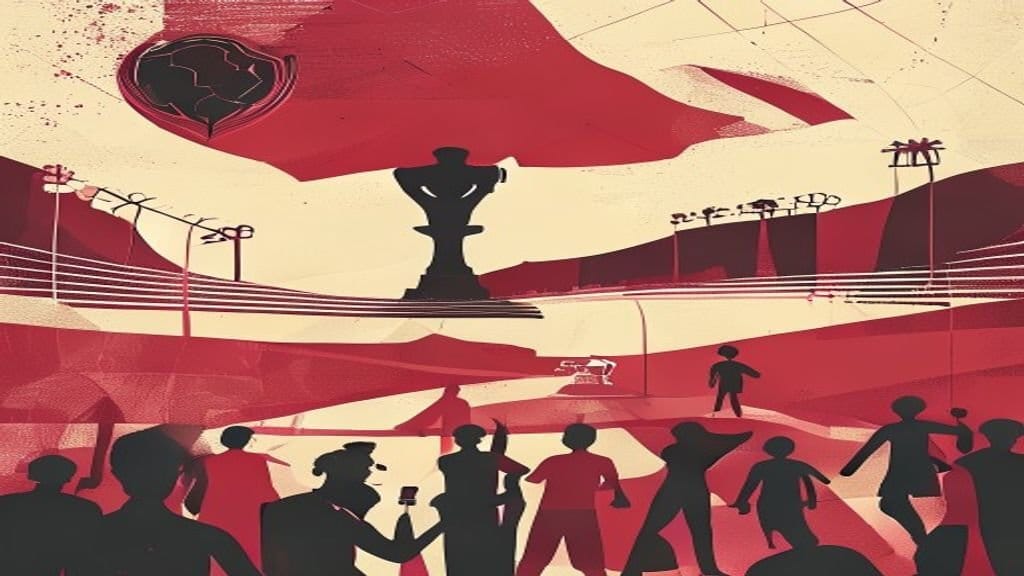 Ilustração editorial: Gavi se opõe a punição de argentinos por briga na Copa