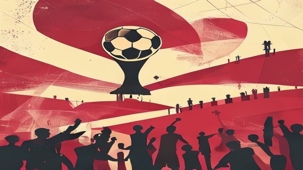 Ilustração editorial: Haaland amplia liderança na artilharia da Copa após gols contra Brasil