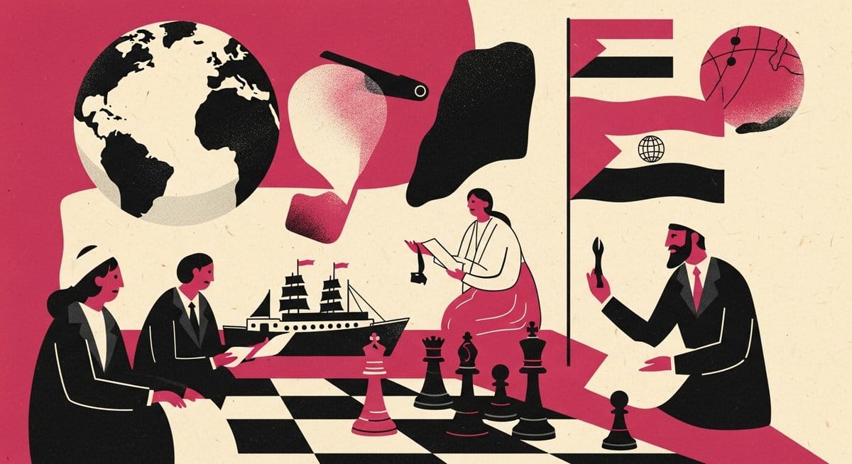Ilustração editorial: Houthis consideram taxar navios no Mar Vermelho