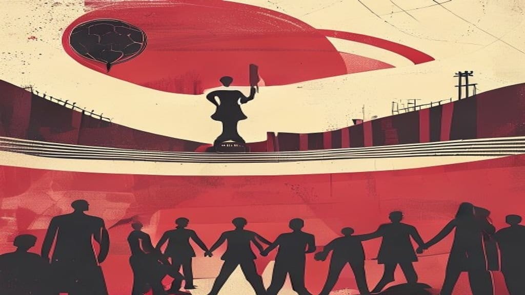 Ilustração editorial: Infantino admite ligação de Trump, mas nega interferência na Fifa