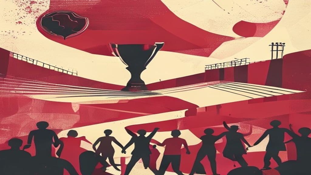 Ilustração editorial: Inglaterra acerta bônus de 15 milhões de libras se vencer Copa 2026