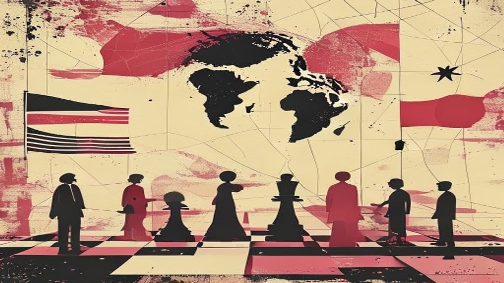 Ilustração editorial: Irã afirma ter atacado bases americanas no Bahrein, Kuwait e Jordânia