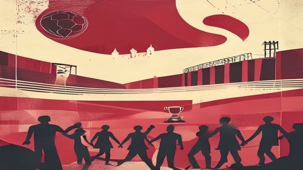 Ilustração editorial: Jogadores argentinos reforçam segurança na Inglaterra