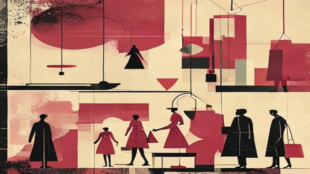 Ilustração editorial: Justiça condena shopping em SP por discriminação racial