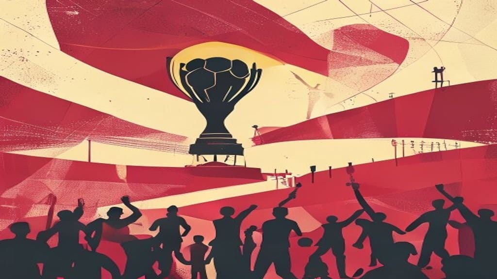 Ilustração editorial: Messi mantém liderança de artilharia da Copa após vitória contra Egito