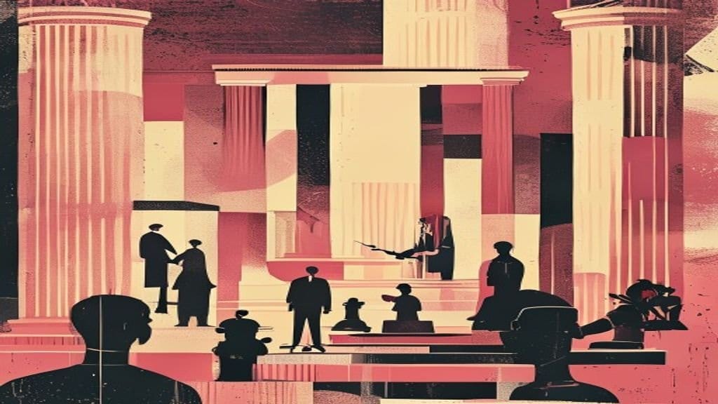 Ilustração editorial: Ministro Dino bloqueia R$ 6,1 milhões de ex-deputado Eduardo Cunha