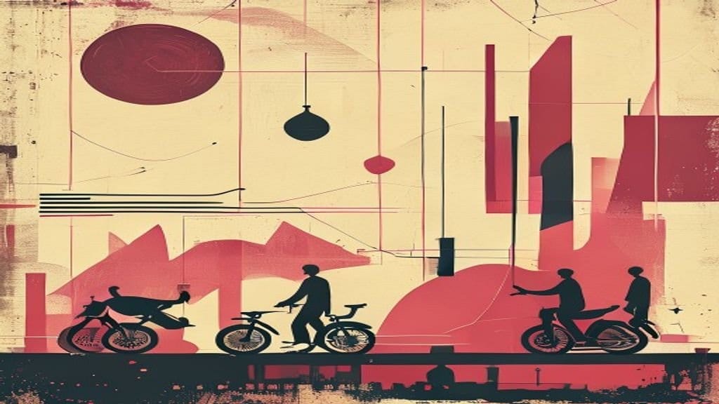 Ilustração editorial: Move Brasil inicia financiamento de motos e bicicletas elétricas