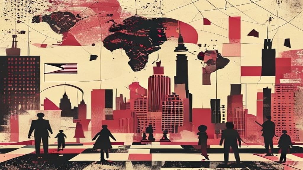 Ilustração editorial: Prédio em reforma cede em Manhattan; quarteirão é evacuado
