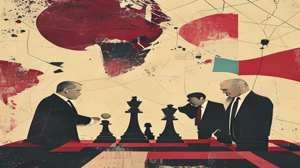 Ilustração editorial: Putin e Trump conversam por telefone sobre Ucrânia, informa Kremlin