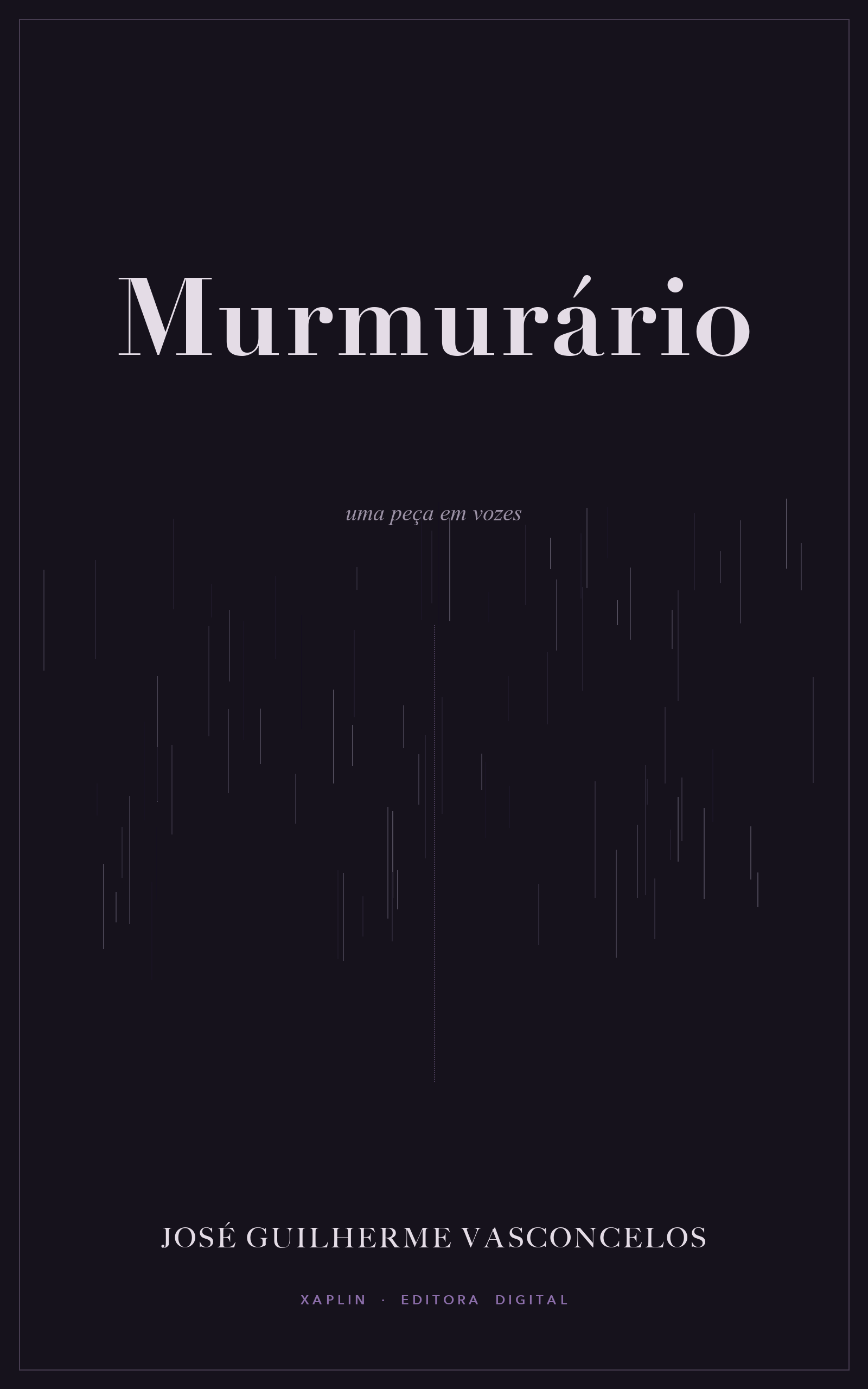 Capa de Murmurário, de José Guilherme Vasconcelos