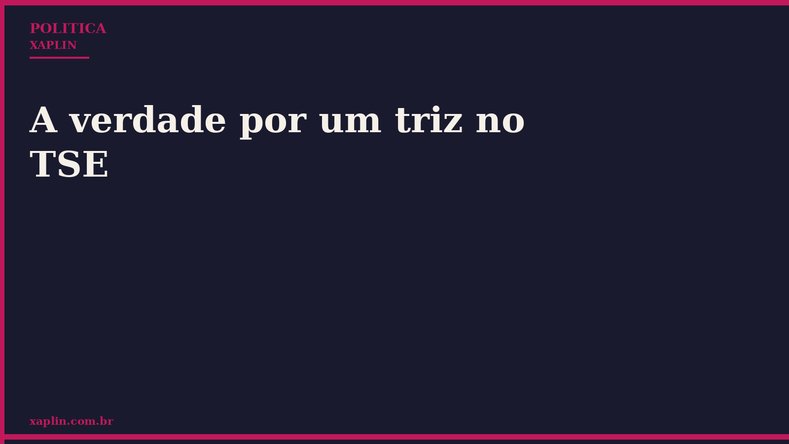 TSE investiga vídeo com inteligência artificial sobre suposto esquema
