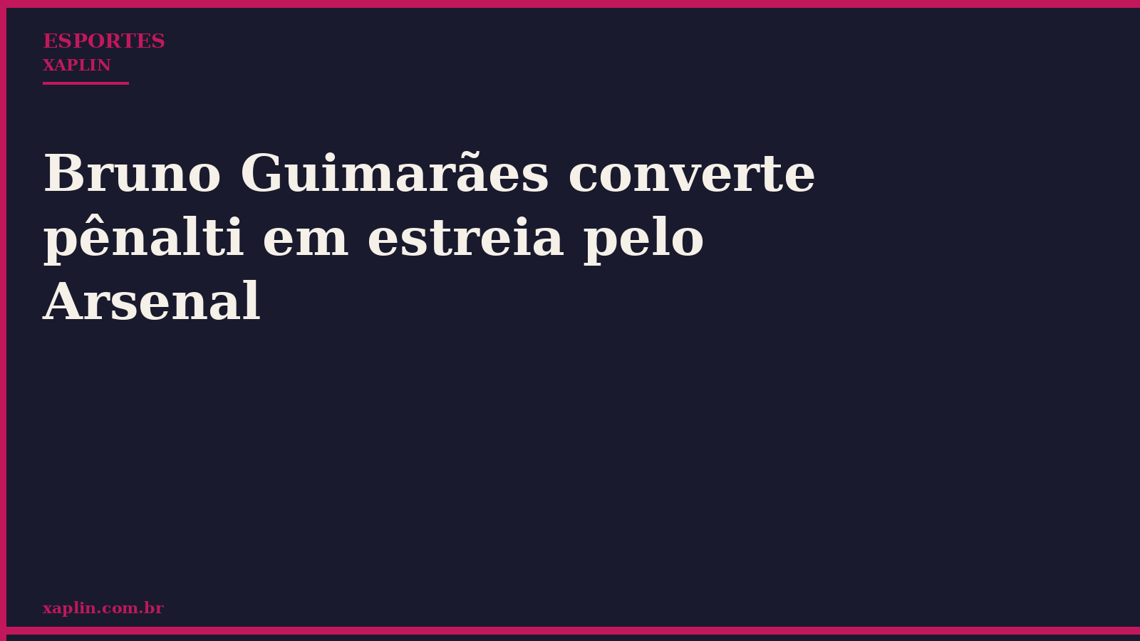 Bruno Guimarães converte pênalti em estreia pelo Arsenal