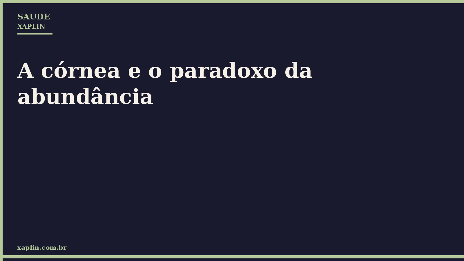 Paradoxo mantém filas para transplante de córnea, apesar da abundância