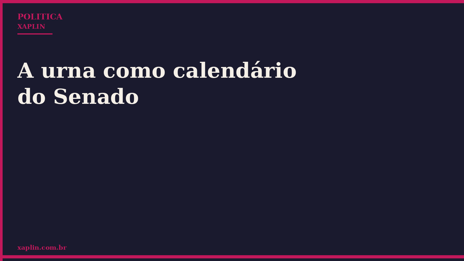 Eleições definem futuro político do Senado, avalia especialista
