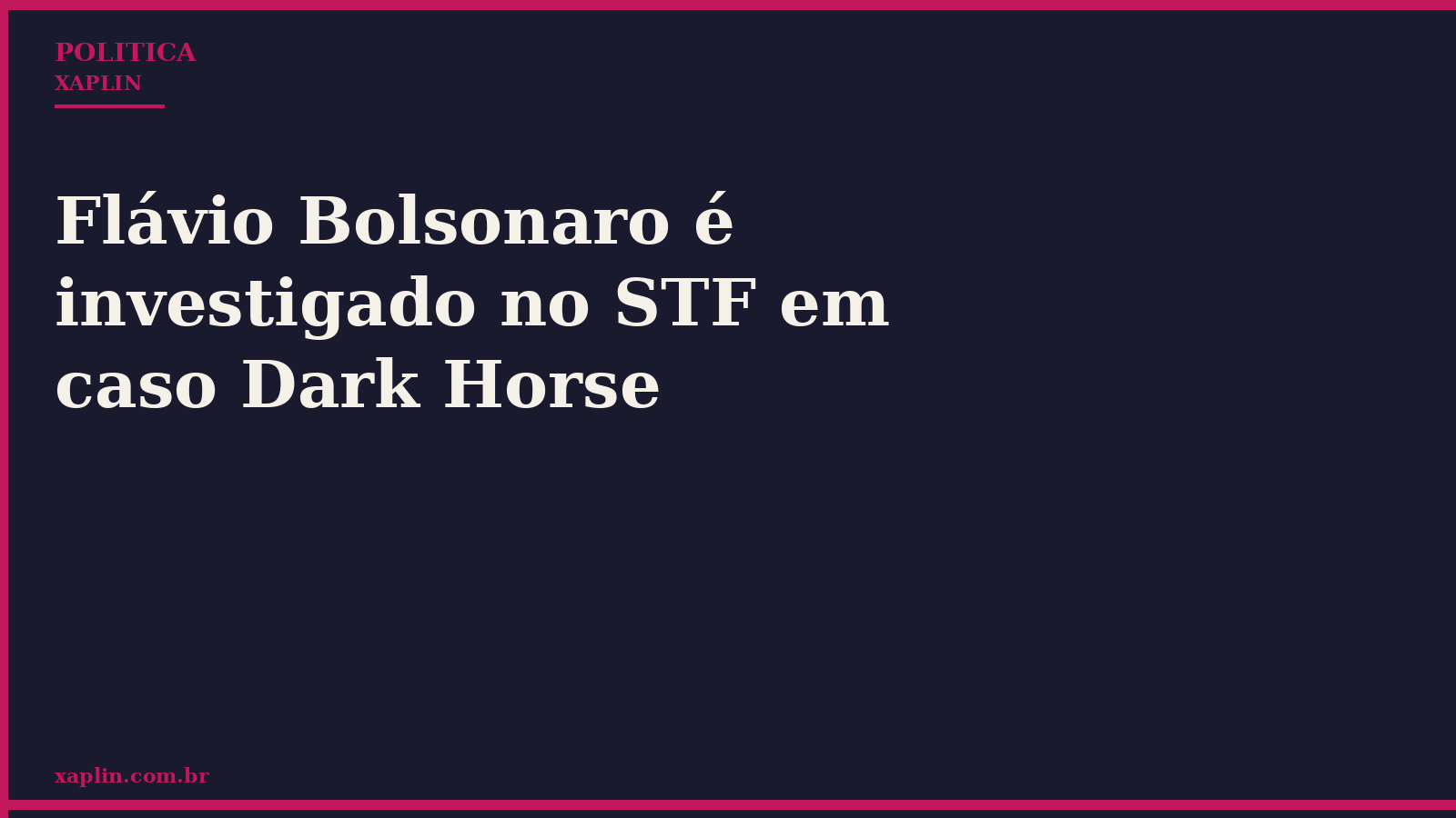 Flávio Bolsonaro é investigado no STF em caso de filme sobre Jair Bolsonaro