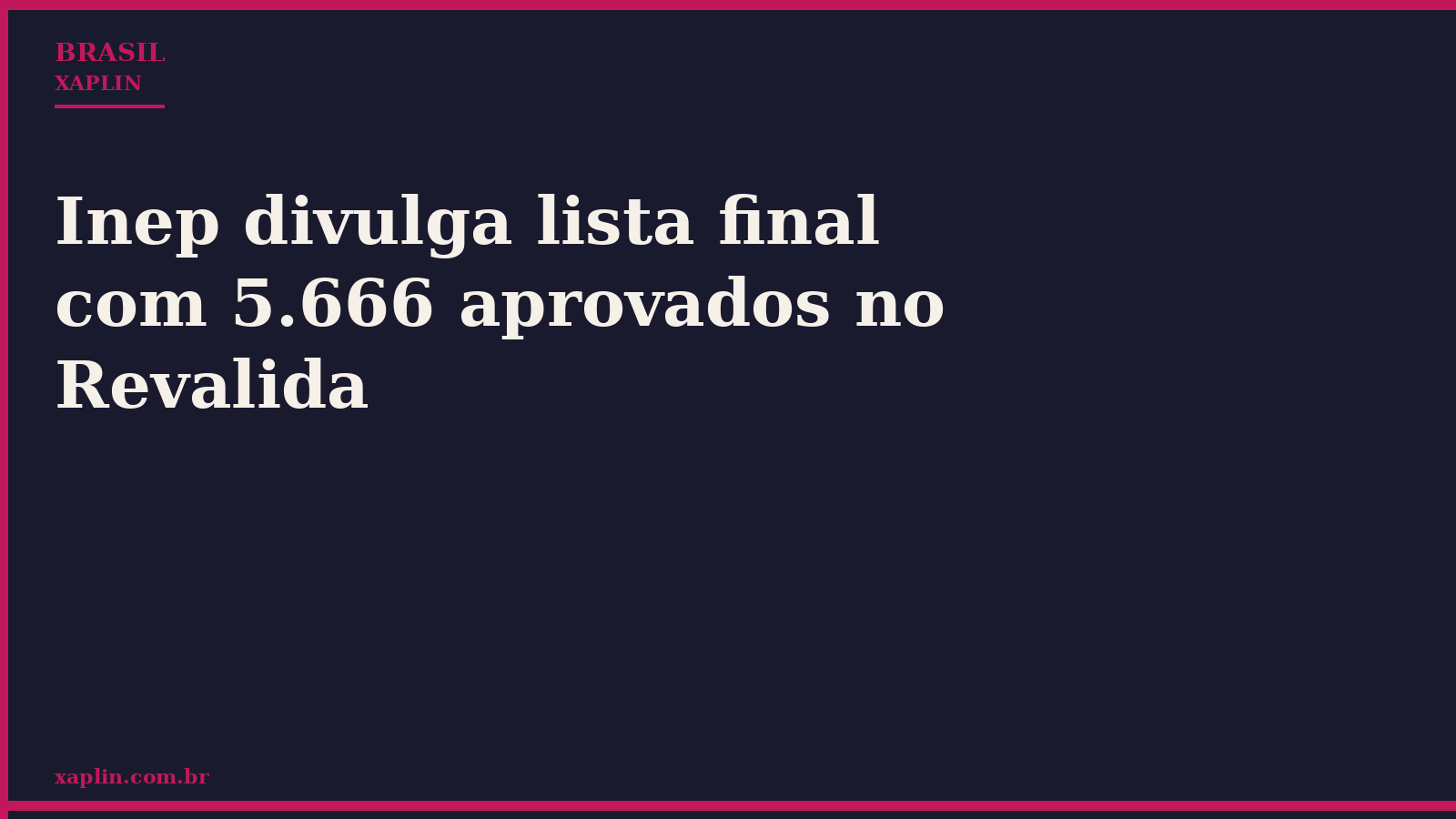 Inep divulga lista final com 5.666 aprovados no Revalida