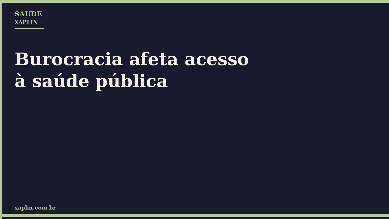 Burocracia afeta acesso à saúde pública