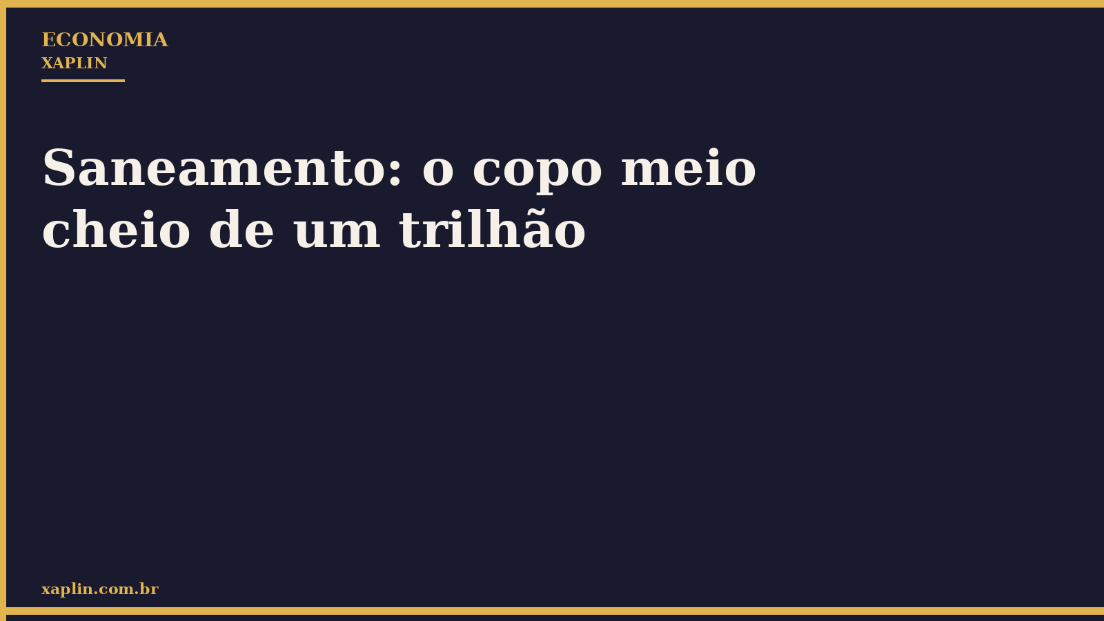 Investimentos em saneamento atingem R$ 44 bilhões, apesar dos desafios