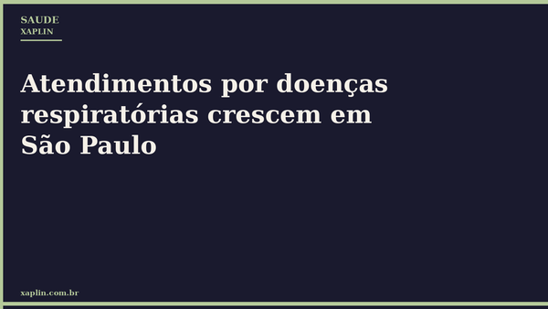 Atendimentos por doenças respiratórias crescem em São Paulo