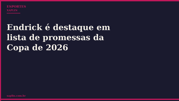 Endrick é destaque em lista de promessas da Copa de 2026
