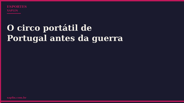 Seleção de Portugal monta circo antes da Copa do Mundo