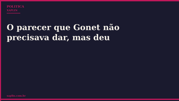 Gonet entrega parecer contrário à suspensão ao STF
